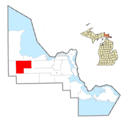 Location within Chippewa County