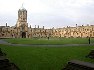 Christ Church college Quadrangle Oxford UK