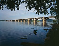 Columbia–Wrightsville Veterans Memorial Bridge over the Susquehanna River