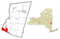 Columbia County New York incorporated areas Clermont highlighted