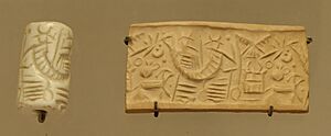 Cylinder seal battle - Louvre AO18356
