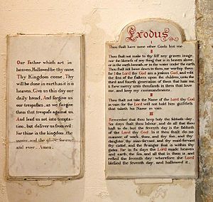 Decalogue Tablets at All Saints Church, Patcham (Geograph Image 1649103 8d15ddb5)