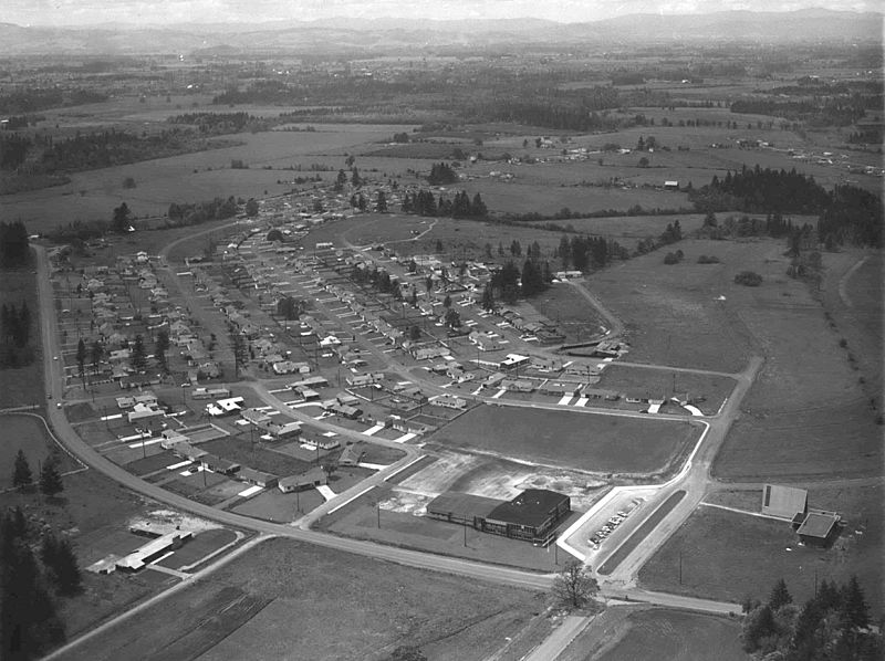 Image: Early Cedar Hills, looking southwest (Beaverton, Oregon