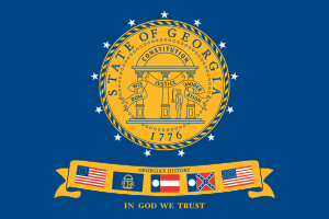 Flag of the State of Georgia (2001–2003)