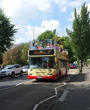 GX03 STZ (Route 77) at Dyke Road, Prestonville, Brighton (26-08-2013)