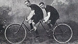 Henri Rudeaux et Lloyd Hildebrand, recordmens du monde des 50 miles, en septembre 1894 - 2