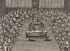 House of Commons during King Charles I's reign, circa 1640-1642 from NPG