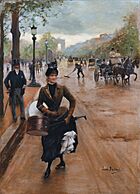 Jean Béraud La Modiste Sur Les Champs Elysees