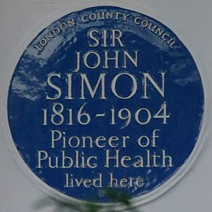 John Simon 40 Kensington Square blue plaque