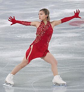 Kaori Sakamoto during her short program at the 2024-25 Grand Prix Final