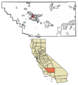 Kern County California Incorporated and Unincorporated areas Greenacres Highlighted 0630938