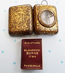 Kilmarnock Edition, Robert Burns Facsimile Miniature and case