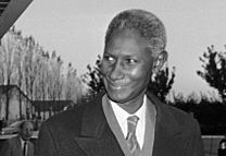 Le président du Sénégal Abdou Diouf en 1988