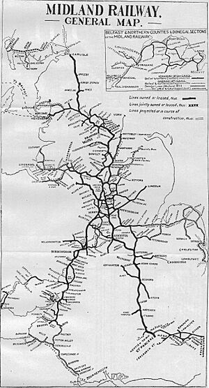 Map of Midland Railway 1920