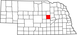 Map of Nebraska highlighting Greeley County