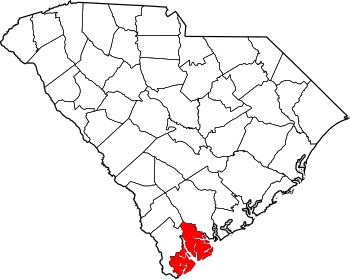 Map of South Carolina highlighting Beaufort County.svg