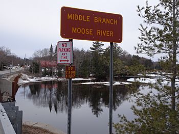 Middle Branch Moose River sign at Old Forge Route 28.jpg