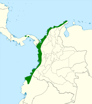 Neocrex colombiana map.svg