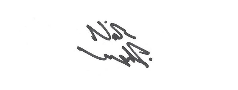 Nicholas Lyndhurst's autograph