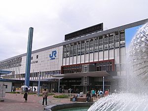 Okayama station east entrance 2007.9