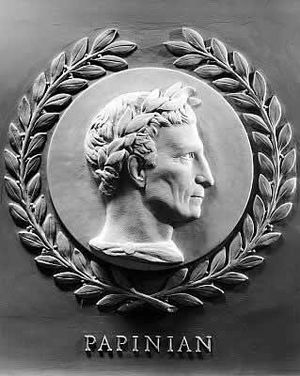 Papinian bas-relief in the U.S. House of Representatives chamber