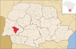 Location in Paraná