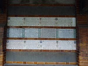 Postman's Park Memorial to Heroic Self Sacrifice