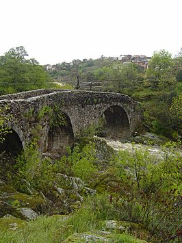 The medieval bridge of the town