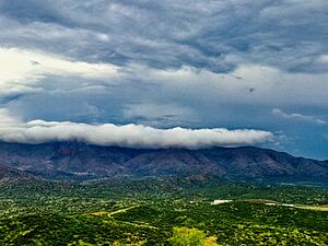 Rainy season clouds outskirt of Windhoek