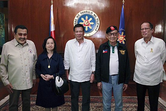 Rodrigo Duterte and his predecessors (Ramos, Estrada, Arroyo and Aquino III)