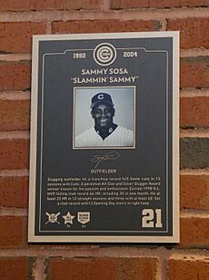 Sammy Sosa plaque at Wrigley Field