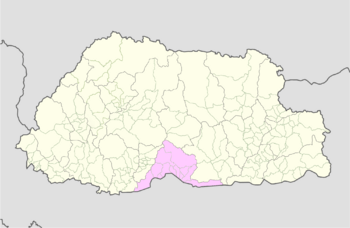 Sarpang Bhutan location map