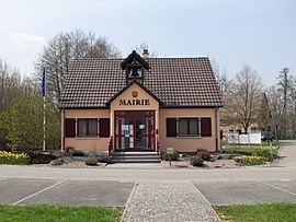 The town hall in Schwoben