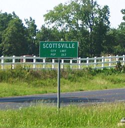 City limit sign at the intersection of US 80 and FM 2199