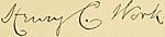Signature of Henry C. Work.jpg