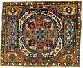 Silk embroidery, greater Azerbaijan, 17th-18th century