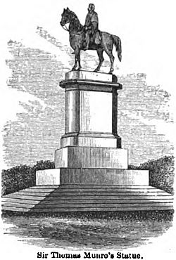Sir. Thomas Munro's Statue, Madras (MacLeod, p.124, 1871) - Copy