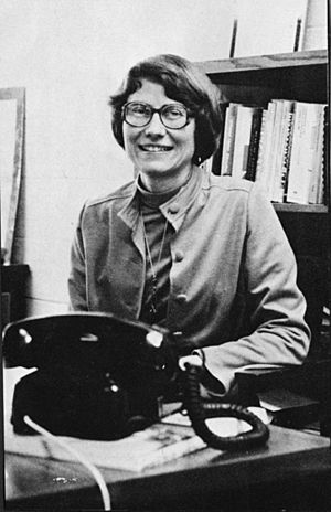 Sister Thomas on her first day as president 1978