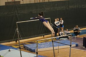 Which sport involves the balance beam uneven bars and rings Gymnastics Facts For Kids
