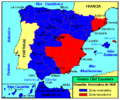 Spanish Civil War, map November 1938