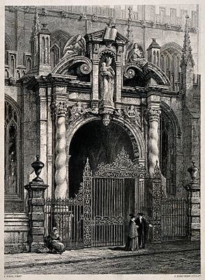 St. Mary's Church, Oxford; porch showing architectural detai Wellcome V0014250