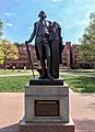 Statue of George Washington in University Yard, George Washington University