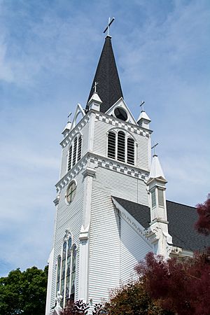 Ste. Anne's Catholic Church on Mackinac Island