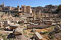 The Round Temple and the Temple of the Muses located outside the sanctuary complex, Heliopolis (Baalbek), Lebanon