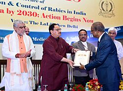 The Union Minister for Health & Family Welfare, Shri J.P. Nadda at the ‘20th National Conference of Association for Prevention & Control of Rabies in India (APCRICON)’, in New Delhi