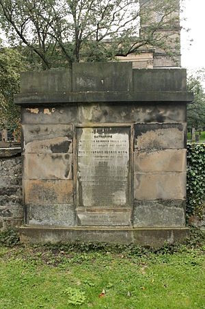 The grave of John Shank More, St John's churchyard, Edinburgh