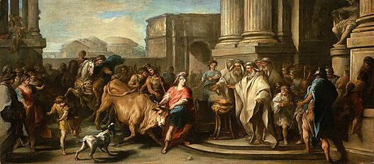 Theseus Taming the Bull of Marathon LACMA M.2000.179.15