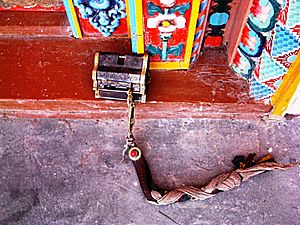 Tibetan Lock and key - Dhankhar Gompa, Spiti. 2004