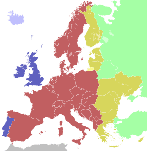 Time zones of Europe