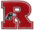 Traditional Block Letter R with Embroidered Mascot